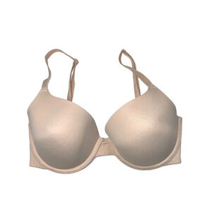 PINK Victoria’s Secret Wear Everywhere Lightly Lined T-shirt Bra Nude 32DD